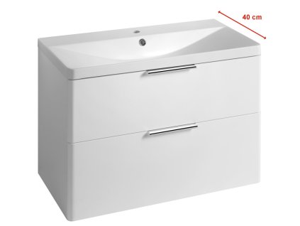 Aqualine DENEB umývadlová skrinka 80,5x55x39,4cm, biela mat DN284