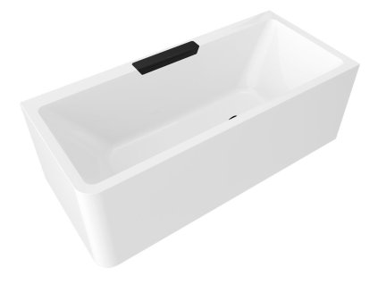 Polysan CASCATA R MONOLITH obdĺžniková vaňa 180x80x60cm, kaskáda čierna 73836MR.102