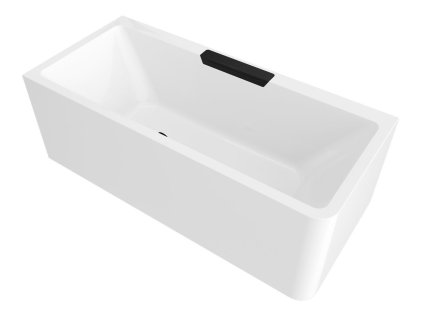 Polysan CASCATA L MONOLITH obdĺžniková vaňa 180x80x60cm, kaskáda čierna 73836ML.102