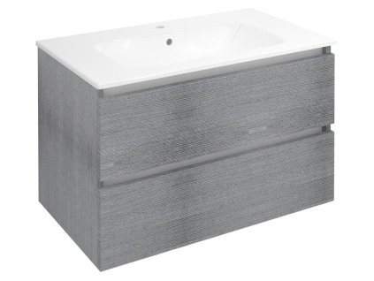 Sapho EZARA umývadlová skrinka 79,8x52x46cm, dub strieborný EZ801-1111