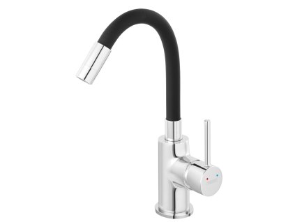 Novaservis Umývadlová batéria s elastickým ramenom Fiesta, čierna-chróm BFI2FB