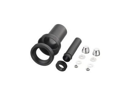 OTTO HAAS Závesná WC pripojovacia súprava DN90/110, 180 mm, excentrická, zvárateľná, polyetylén, čierna, 3287