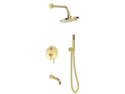 BESCO Podomietkový sprchový set VEO zlatá lesklá BABPVJZ
