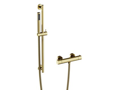 BESCO Nástenný termostatický sprchový set VEO zlatá brúsená BABPVNTIBZ