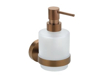 Sapho X-ROUND COPPER dávkovač mydla 200ml, mliečne sklo, meď mat XR103PG