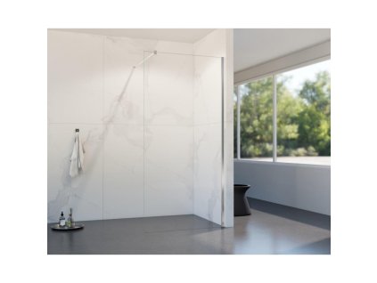 HOPA Walk-in sprchovací kút LAGOS CHROM NEW 200 Farba rámu - Chróm/Leštený hliník (ALU), Rozmer A - 100 cm, Rozmer C - 200 cm, Výplň - Frost bezpečnostné sklo - 8 mm BCLAGO10CFN2