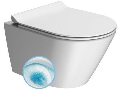 GSI KUBE X závesná WC misa, GeniusFlush, 36x50cm, biela dual-mat 941209