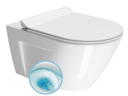 GSI NORM závesná WC misa, GeniusFlush, 36x55cm, biela ExtraGlaze 862111