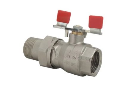 Guľový kohút HERZCULES - motýlik z ocele, Fxzávit