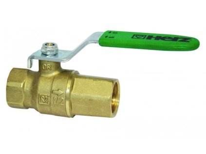 Guľový kohút na pitnú vodu HERZ EXPERT, spätný ventil, F/F, pákový - oceľ