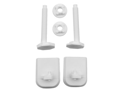 Aqualine Upevňovacia skrutka s maticou, 2 ks, plast 3352