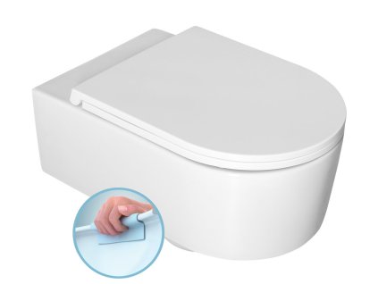 Isvea SISTEMA A závesná WC misa, Rimless, 36x53,5cm, biela 10SL02001