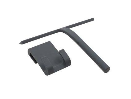 Mereo Stierka na sklo silikónová, š. 280 mm, s držiakom, šedá CK20G