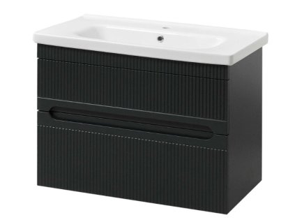 Lavedo Aria Air Antracit 65 kúpeľňová skrinka s umývadlom, ARIA-ANT-TPB-2-D-65