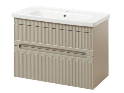 Lavedo Aria Air Mokko 80 kúpeľňová skrinka s umývadlom, ARIA-MOKKO-TPB-2-D-80