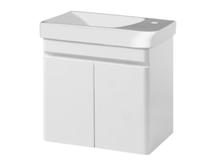 Lavedo Vivace White Mini Air 55 kúpeľňová skrinka s umývadlom, lesk, VIV-TP-1-55-MINI