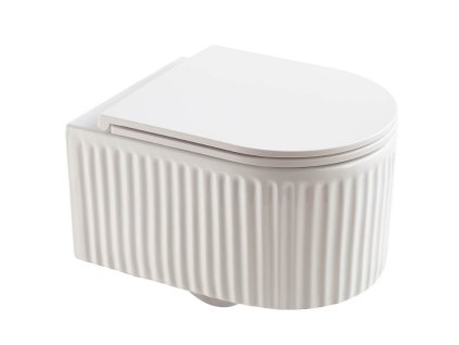 Aplomo Wafle WC so sedadlom, biele, WS-W02L