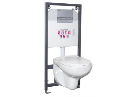 Závesná WC súprava Kerra Doris/Adriatic Chrom, KLE-ADRCH