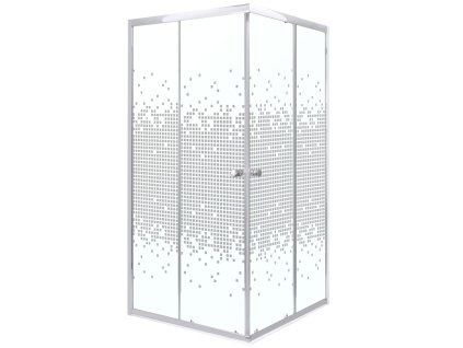 Kerra Pixel SQ White štvorcový sprchový kút Veľkosť sprchového kúta: 80x80cm, PIXELWH80