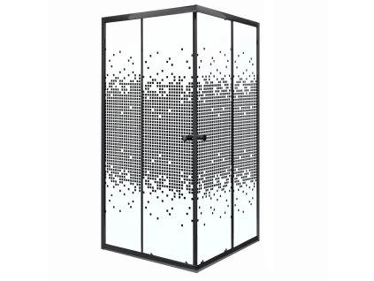 31407 pixel black sprchovy kout