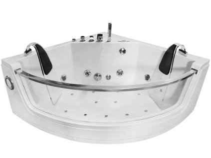 Aplomo Alleta 141x141 hydromasážna vaňa, čierna, MO-0053BL