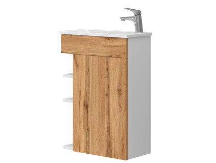Lavedo Amadeo Wotan Dub 50 kúpeľňová skrinka s umývadlom, AMADEO_T-40_WOTAN_OAK