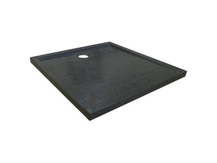 Kerra David Stone Slim sprchová vanička, čierna Veľkosť vaničky: 90x90cm, 25344_90X