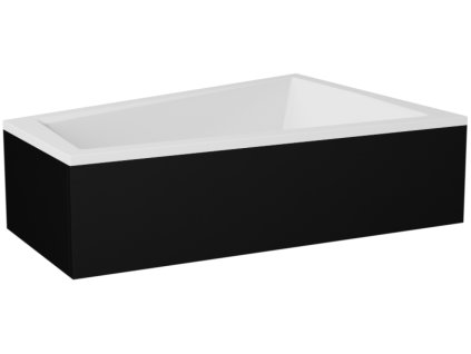 Besco Intima Duo krycí panel L/P, čierny Dĺžka vane: 180 cm, OAID-180-NSC