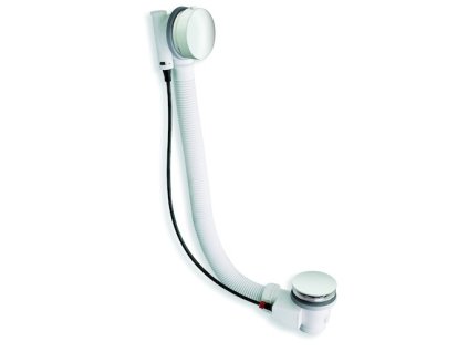 Aplomo Silfra automatický vaňový sifón 47 cm biely, SILFRA47B