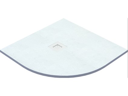 Vayer Kronos štvrťkruhová sprchová vanička, liaty mramor Veľkosť vaničky: 80x80cm, VAY-KRO80X80