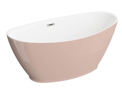 Polimat Mango 150x75 voľne stojaca akrylátová vaňa, ružová, 00522