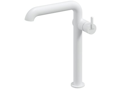 Aplomo Silia vysoká umývadlová batéria s obdĺžnikovým výtokom, biela, BQS_A24K