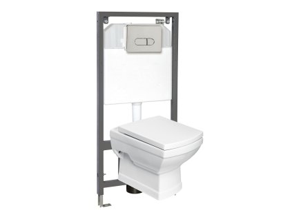 Závesná súprava na WC Kerra Cleopatra/Pacific Chrom, KLE-PACCG