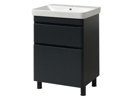 Lavedo Vivace Antracit 60 kúpeľňová skrinka s umývadlom, VIV-ANT-60