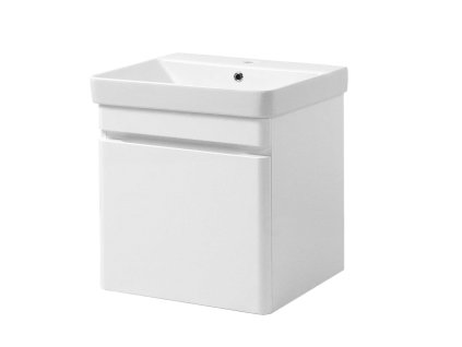 Lavedo Vivace White Air 50 kúpeľňová skrinka s umývadlom, lesklá, VIV-TP-1-D-50-WH