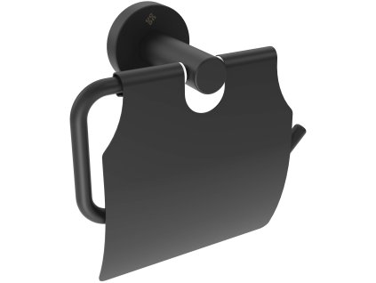 Aplomo Jasmin držiak na toaletný papier s krytom, čierny, ADJ_N221