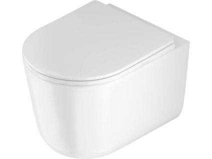 Aplomo Jasmin Turbo WC bez ráfika so sedadlom, biela, CDJD6ZPW