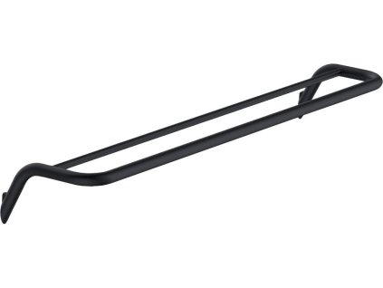 Nástenný dvojitý držiak na uteráky Aplomo Silia, čierny, ADI_N631