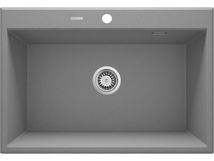 Granitový drez Aplomo Eridan, sivá metalíza, ZQE_S103