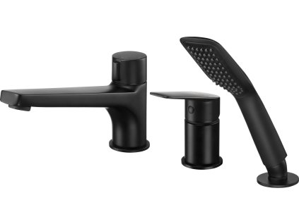 Aplomo Jasmin 3-otvorová vaňová súprava, čierna, BGJ_N13M