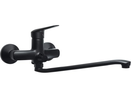 Aplomo Borro nástenná batéria s dlhým otočným ramenom, čierna, BMO_N56M