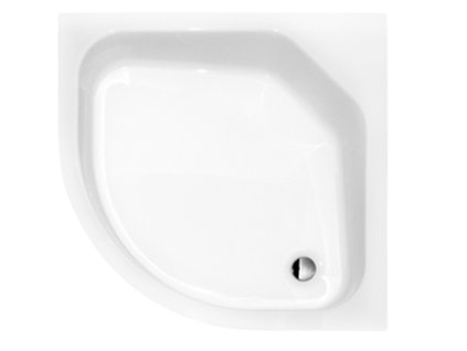 Besco Diper II štvrťkruhová vysoká sprchová vanička Veľkosť vaničky: 80x80cm, BAD-80-II