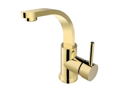 Umývadlová batéria Besco Decco II, zlatá, BU-DII-ZL
