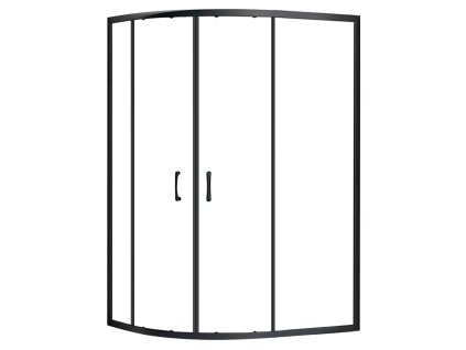 Aplomo Look Black 100x80 štvrťkruhový sprchový kút Orientácia: ľavá, REA-K7900L