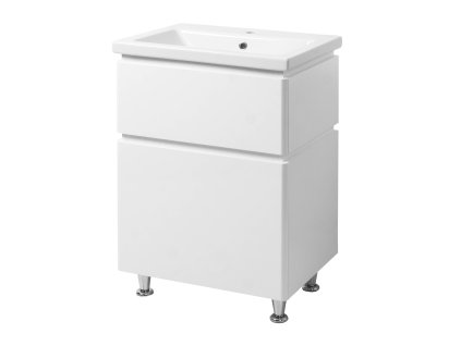 Lavedo Lion Komo I 70 Biela kúpeľňová skrinka s umývadlom, LION-KOM70