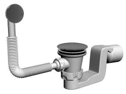 Aplomo Riečny sifón automatický clic-clac, 5907726092447