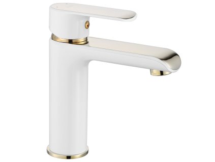 Rea Bloom umývadlová batéria nízka, zlatá/biela, REA-B9919