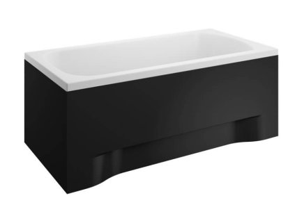 Polimat Classic krycí panel predný + bočný, čierny Dĺžka vane: 160 cm, CL-160BL