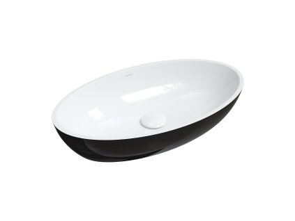 Aplomo Siena M+ umývadlo pre kompozitný panel, čierna, SIENALUNBCP
