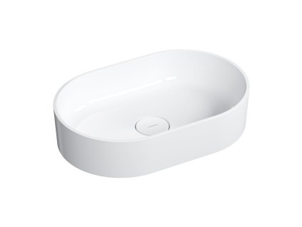 Aplomo Ovo M+ umývadlo pre kompozitnú dosku, biely lesk, OVOUNBP